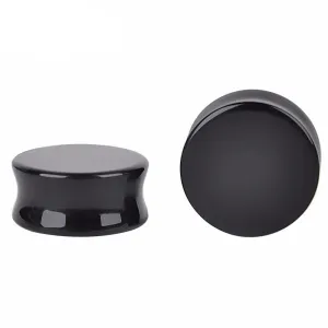 1PC Stone Ear Plugs / Gauges Earrings Flesh Tunnel Piercing / Obsidian Expander Body Jewelry