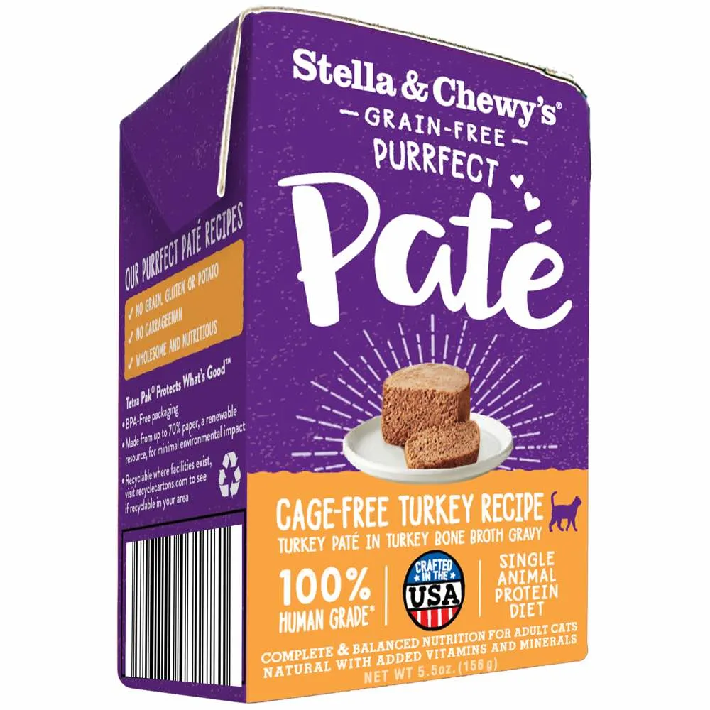 2 FOR $12: Stella & Chewy’s Purrfect Pate Cage-Free Turkey Wet Cat Food 5.5oz