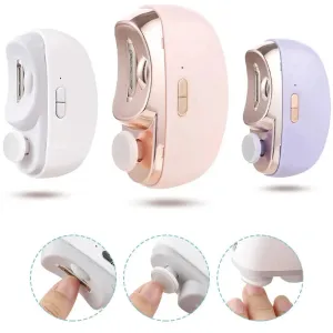 2-in-1 Electric Nail Clippers Manicure Anti-Splash Nail Trimmer