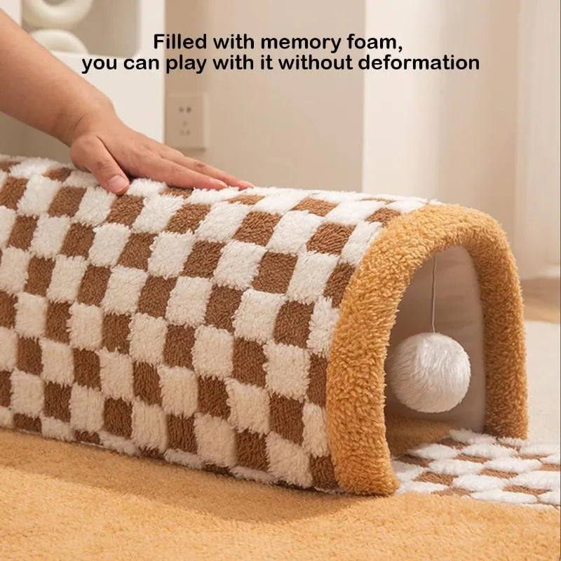 2 In 1 Pet Bed & Tunnel Cat Dog Toy
