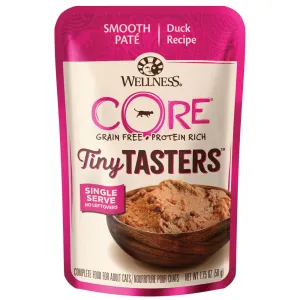 20% OFF: Wellness CORE Tiny Tasters Duck Pate Grain-Free Adult Pouch Cat Food 1.75oz