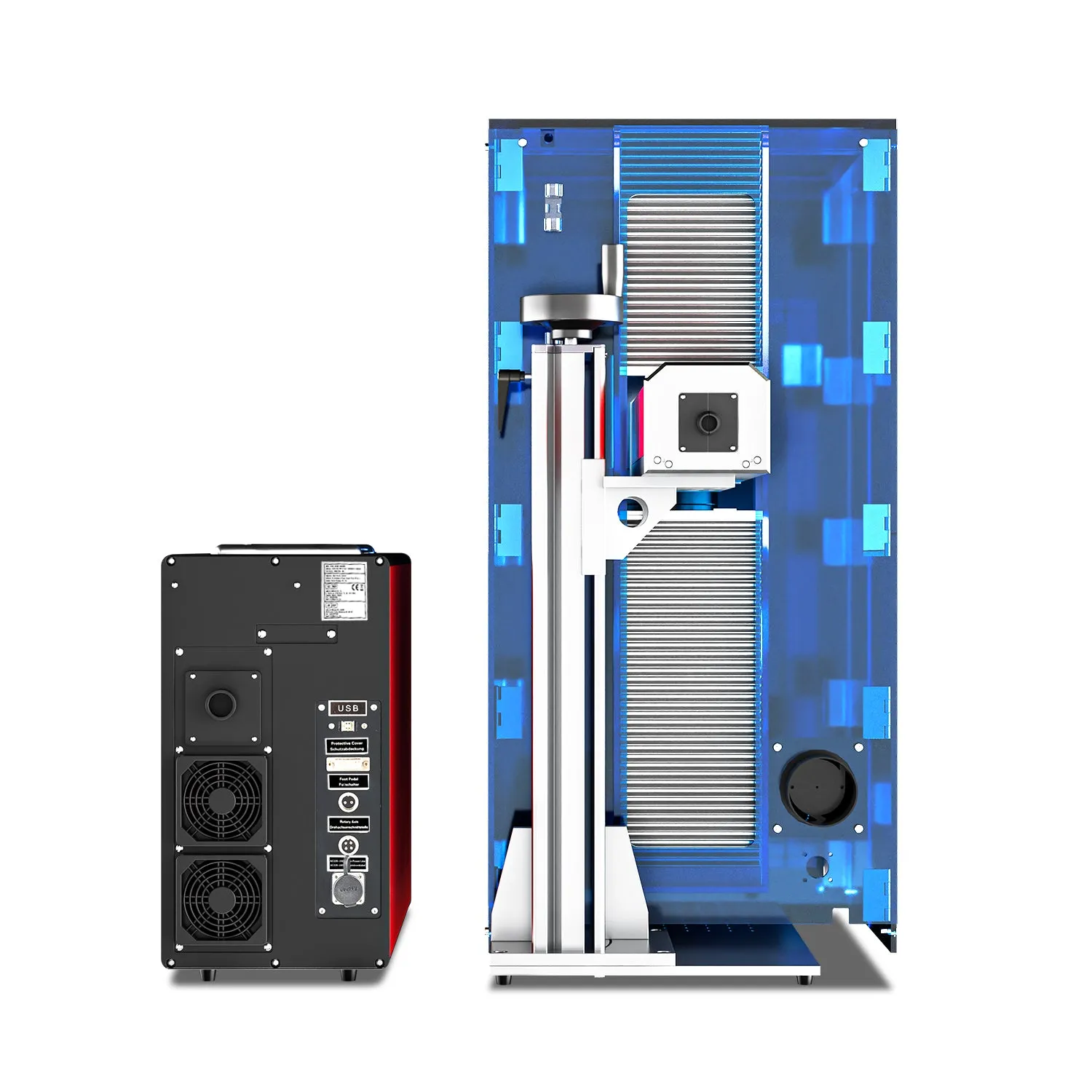 30W MOPA JPT Laser Cutting Machine for Colored Metal Engraving & Metal Cutting | M-30
