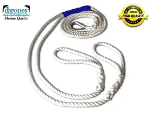 3/4" X 18' Three Strand Double Mooring Line 100% Nylon