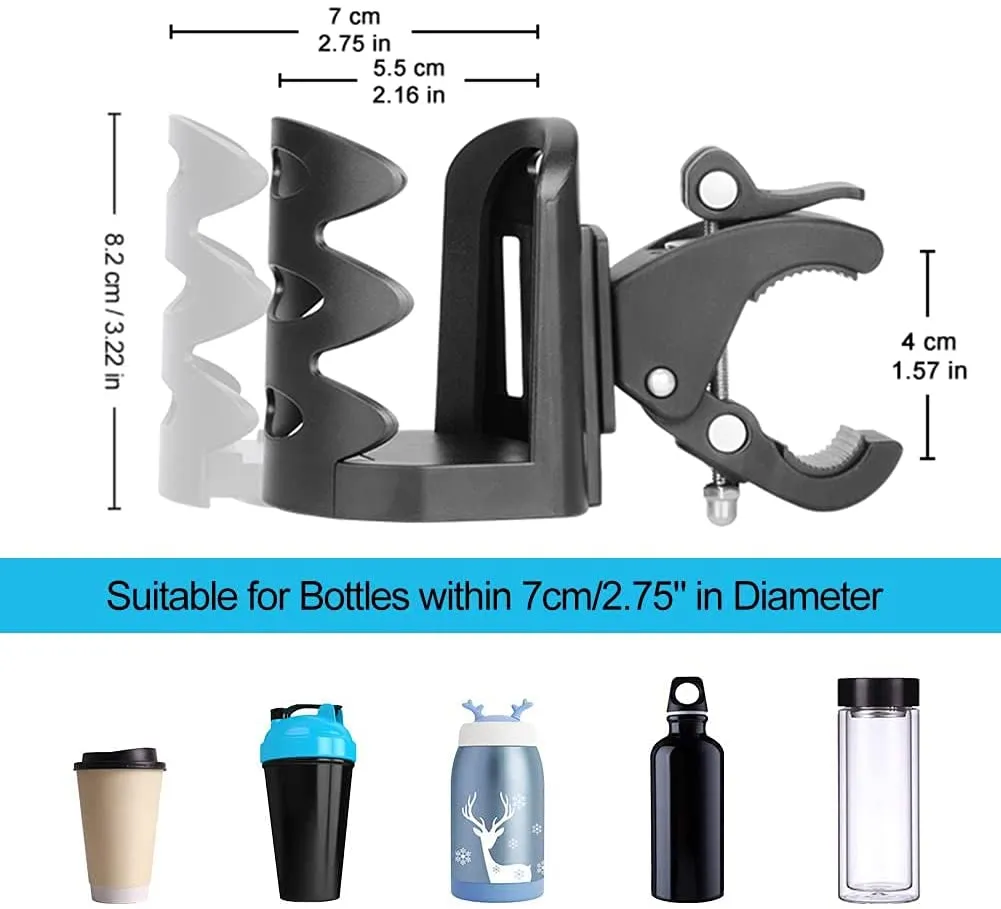 360 Degree Rotation Stroller Water Bottle Holder