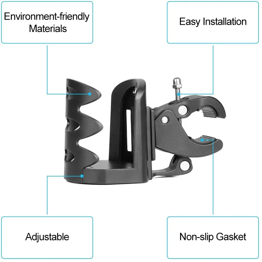 360 Degree Rotation Stroller Water Bottle Holder