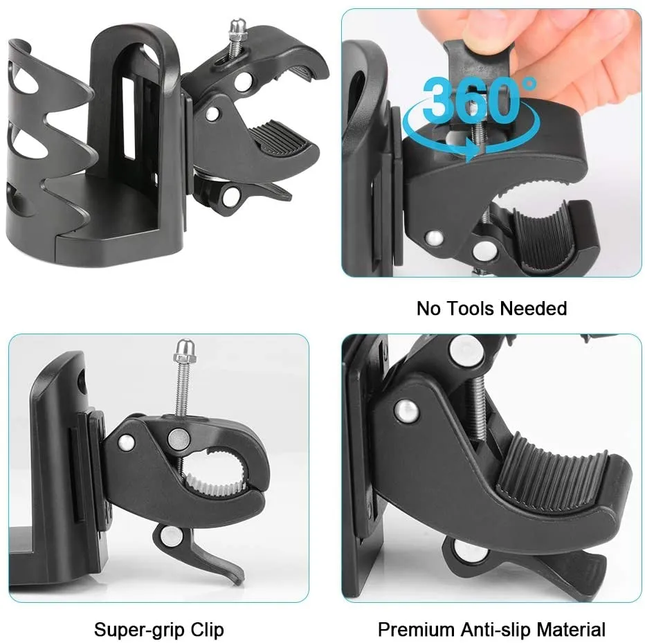 360 Degree Rotation Stroller Water Bottle Holder