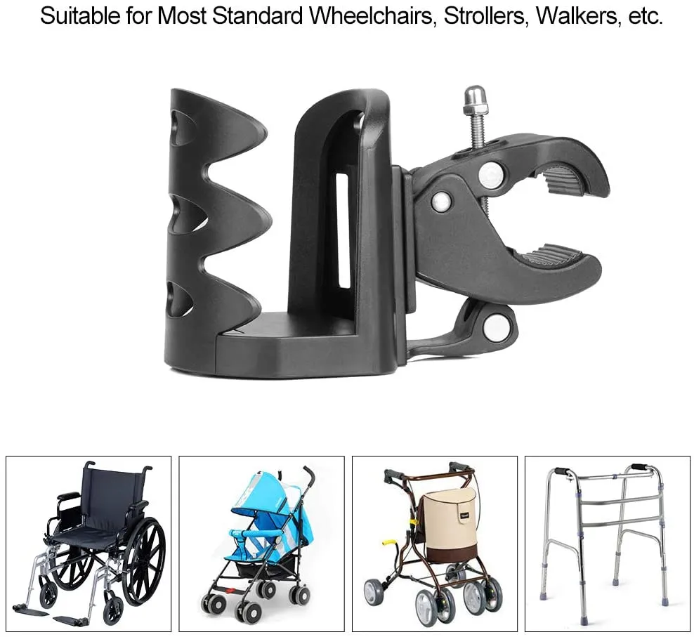 360 Degree Rotation Stroller Water Bottle Holder