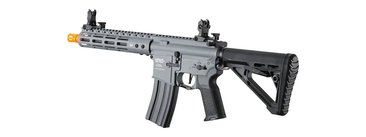 Airsoft Gun Lancer Tactical Archon 9" M-LOK Proline Series M4 Airsoft Rifle w/ Delta Stock (Color: Gray)