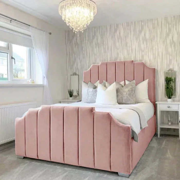 Art Deco Panel Designed Bed Frame -L'amour Beds