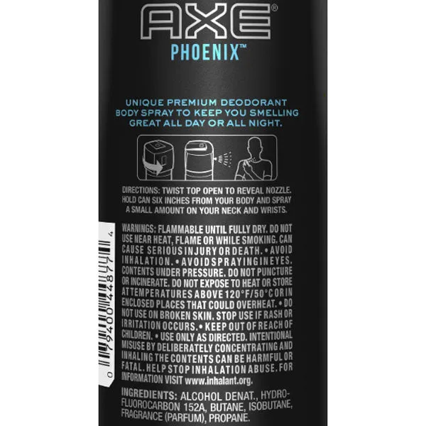 Axe Phoenix 48-Hour Fresh Scent Deodorant Body Spray, 5.1 oz