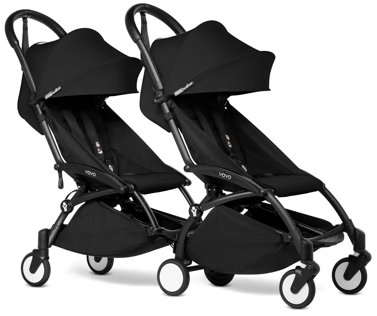 Babyzen YOYO Connect Double Stroller 6  / 6  Bundle - Black / Black