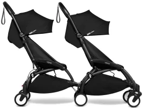 Babyzen YOYO Connect Double Stroller 6  / 6  Bundle - Black / Black