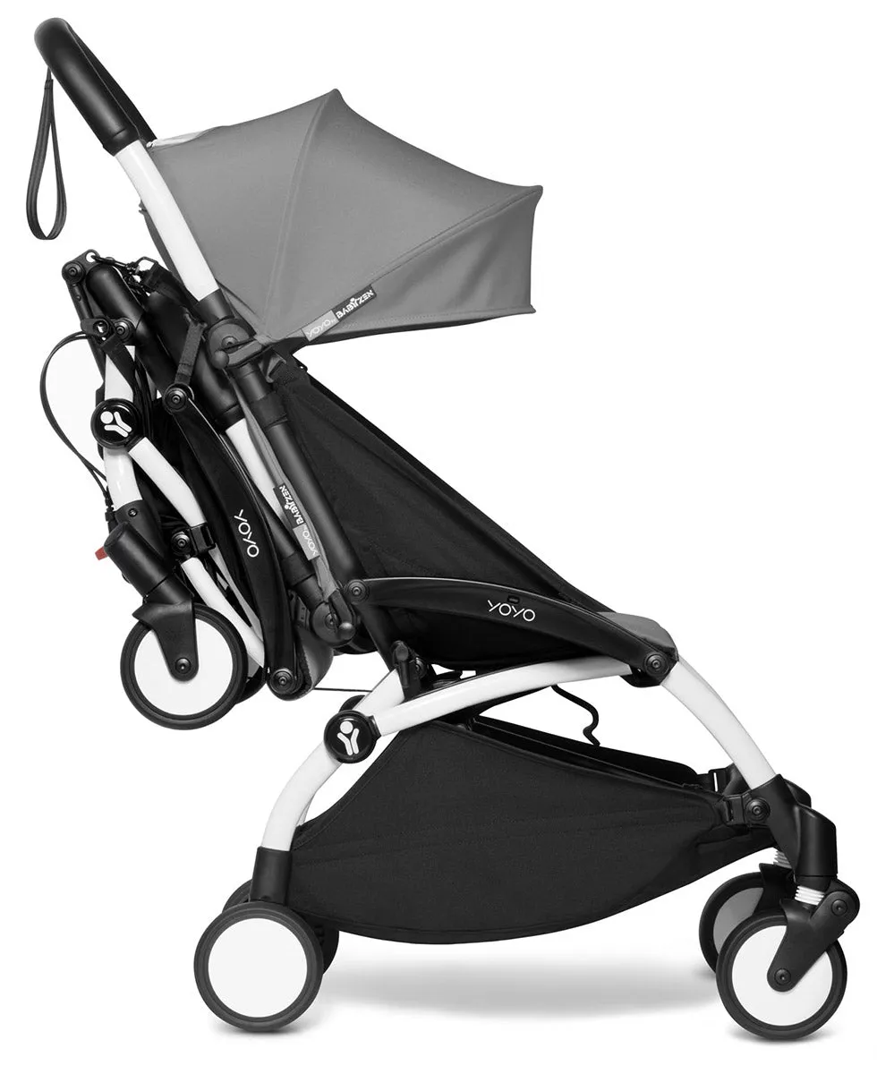 Babyzen YOYO Connect Double Stroller 6  / 6  Bundle - White / Taupe