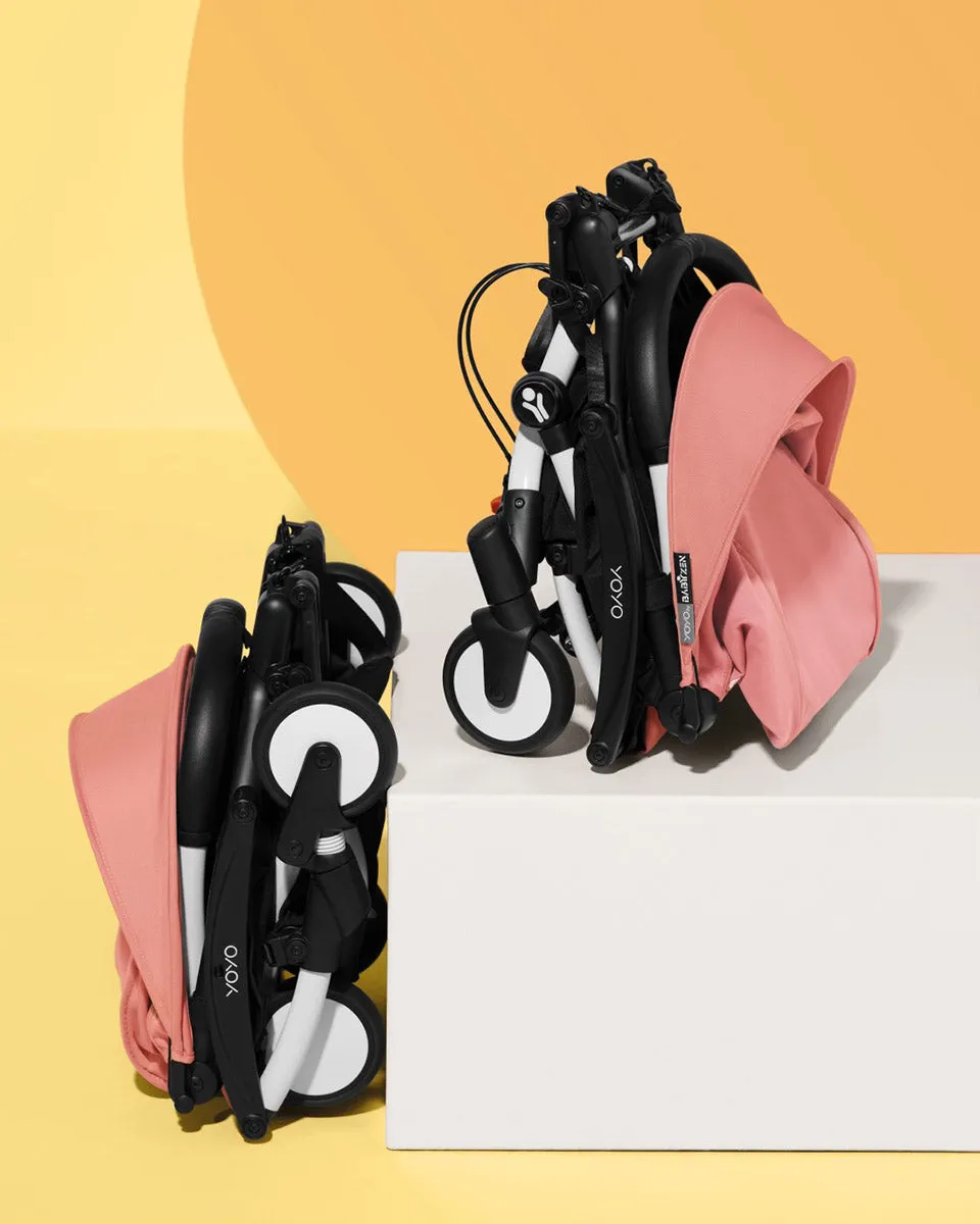 Babyzen YOYO Connect Double Stroller 6  / 6  Bundle - White / Taupe