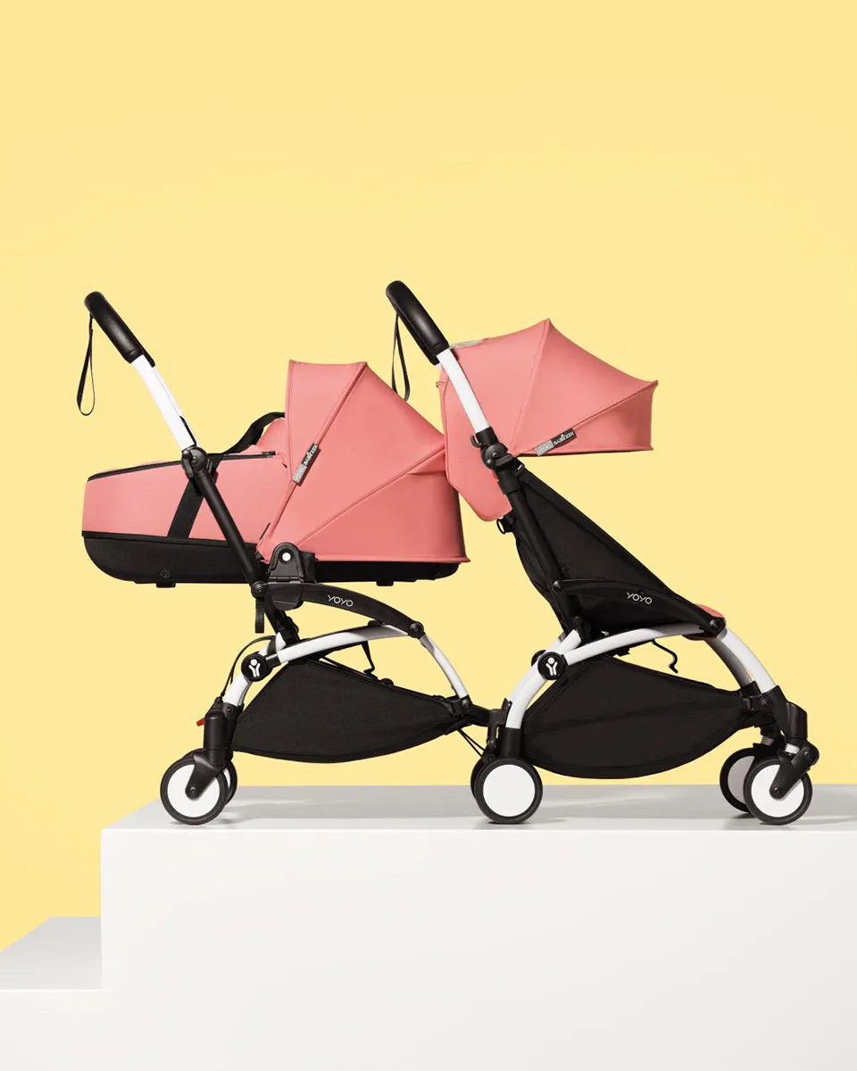 Babyzen YOYO Connect Double Stroller Bassinet / Bassinet Bundle - White / Navy Blue