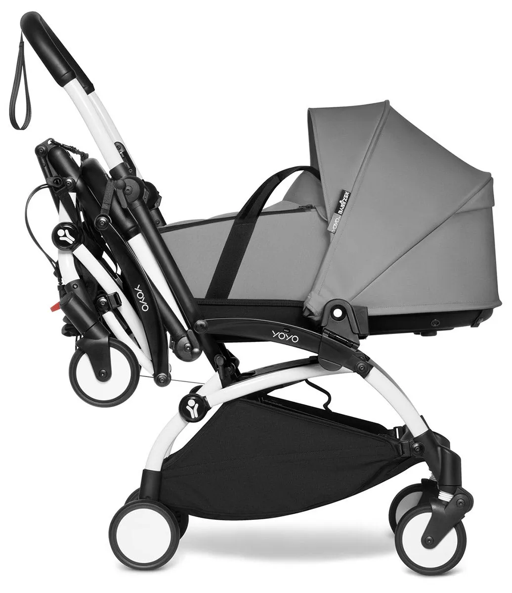 Babyzen YOYO Connect Double Stroller Bassinet / Bassinet Bundle - White / Navy Blue