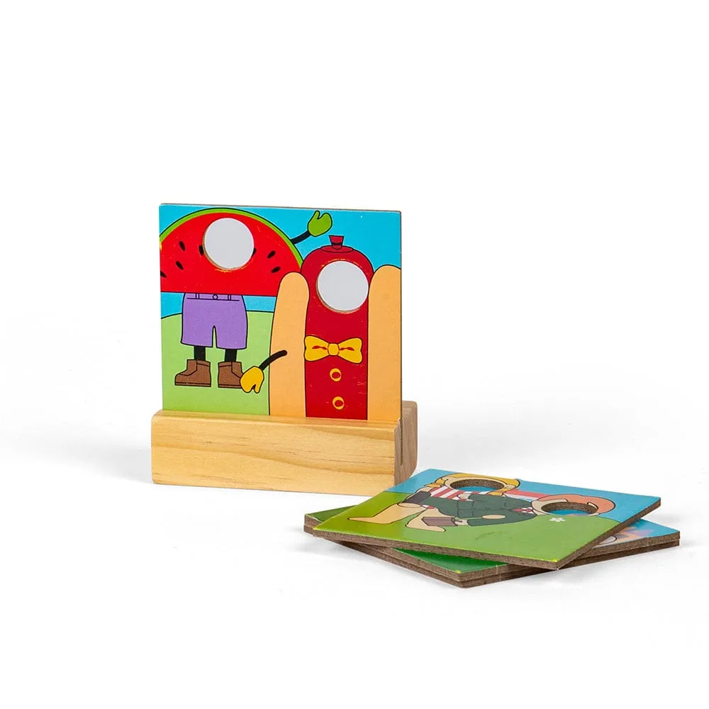 Bigjigs Rail Wooden Fun Fair Train Set