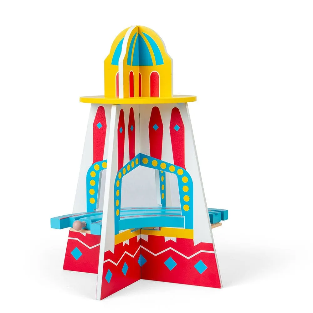 Bigjigs Rail Wooden Fun Fair Train Set