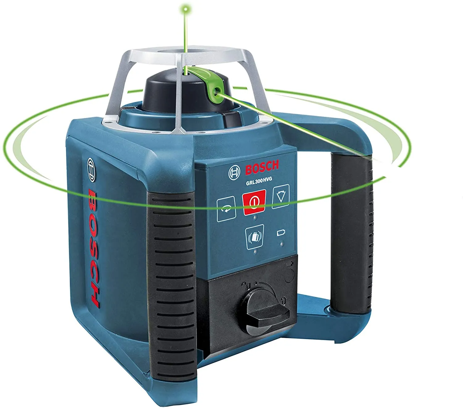 Bosch GRL 300 HVG Self-Leveling Green-Beam Rotary Laser with Layout Beam