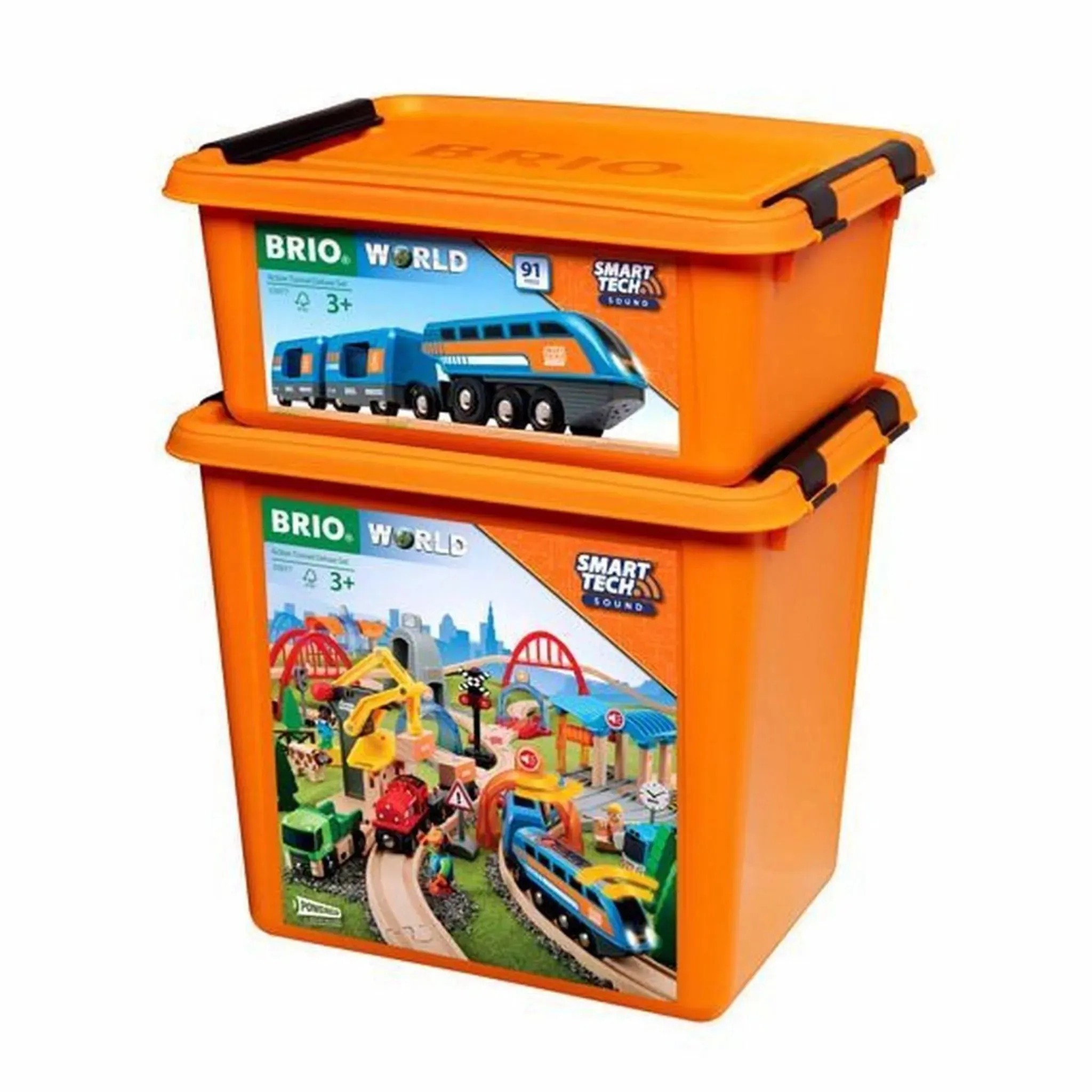 BRIO Smart Tech Sound - Action Tunnel Deluxe set 91 pieces