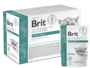Brit Grain & Gluten Free VD Care Cat Pouch fillets in Gravy Sterilised 12x 85 g