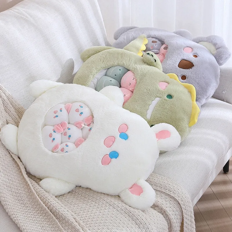 Bundle of Koala, Dino, Bunny, Panda Plushies