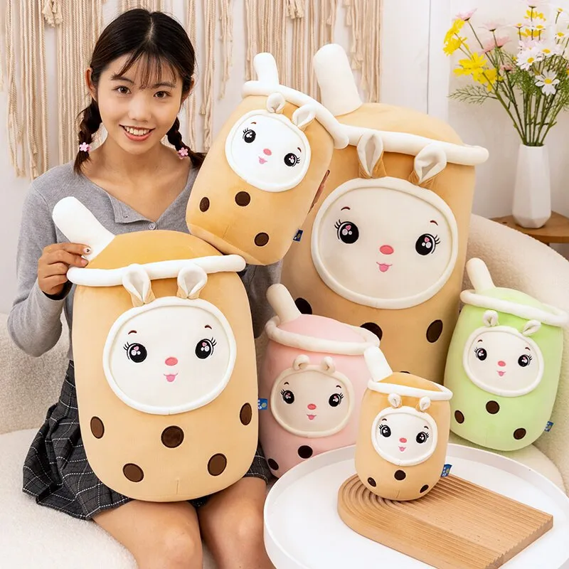 Bunny Bubble Tea Kawaii Stuffed Animals Plushies Collection