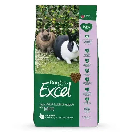 Burgess Excel Light Nuggets with Mint 1.5kg