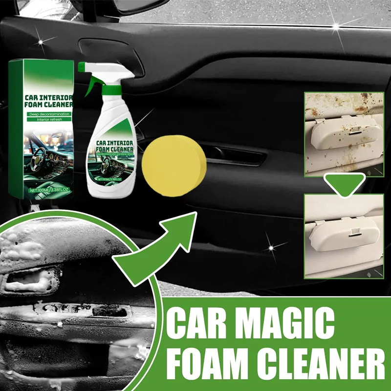 BUY 1 GET 1 FREEEffective Car Interior Foam Cleaner with Sponge