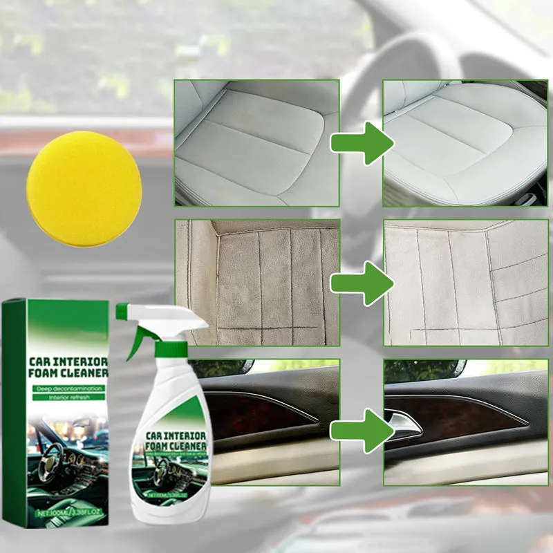 BUY 1 GET 1 FREEEffective Car Interior Foam Cleaner with Sponge