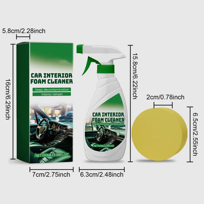 BUY 1 GET 1 FREEEffective Car Interior Foam Cleaner with Sponge