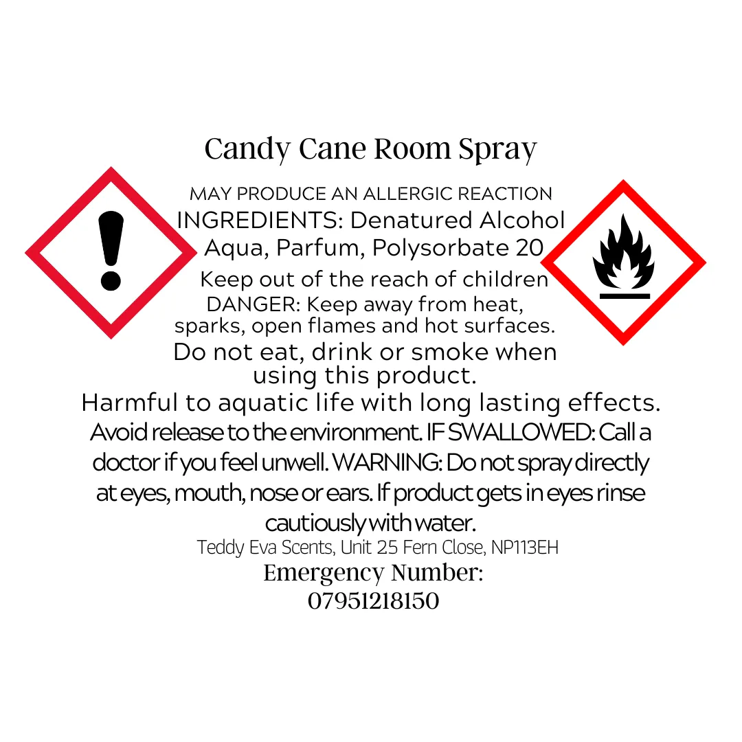 Candy Cane 150ml Room Spray