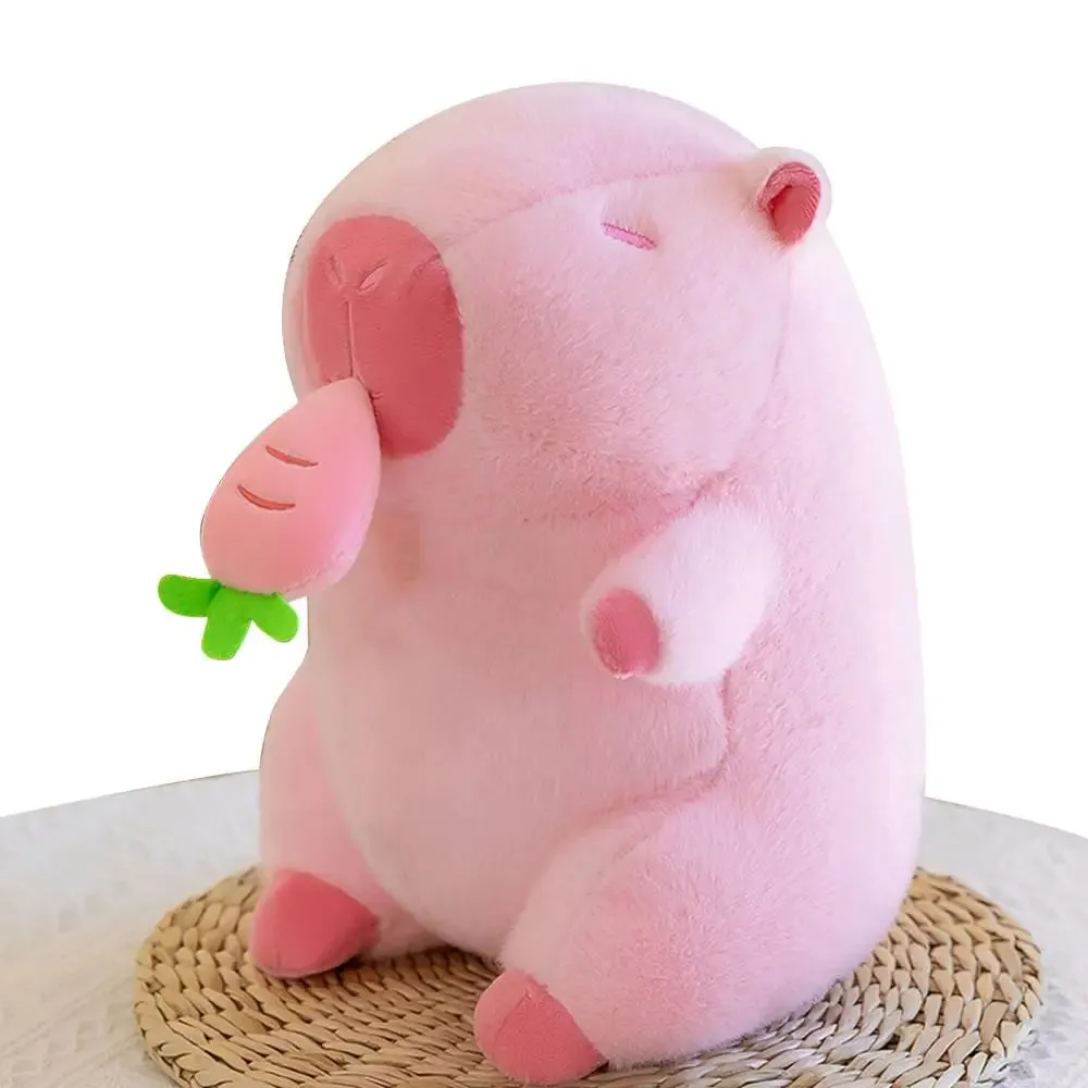 Charming Capybara Plush Pillow with Fruit Design for Cozy Decor