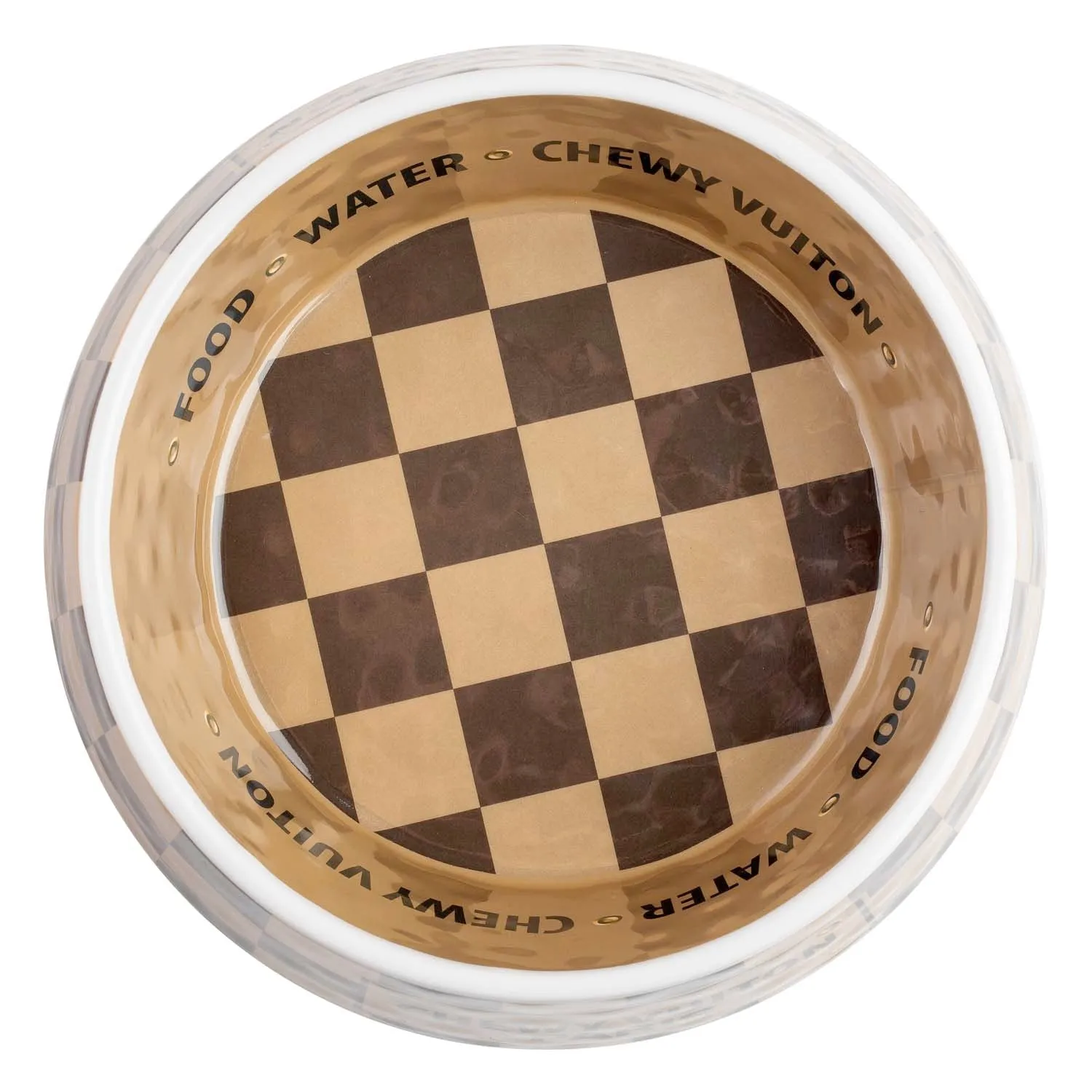 Chewy Vuiton Paris Pet Bowl - 9" Wide