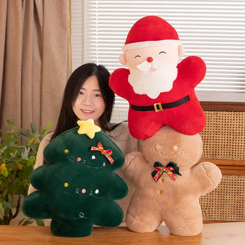 Christmas Kawaii Gingerbread Santa Tree Stuffed Toys Plushies Collection