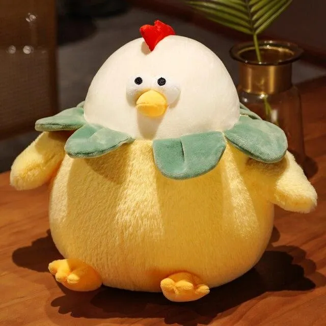 Chubby Kawaii Round Chicken Stuffed Animals Plushies