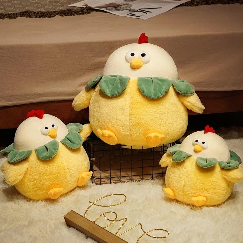 Chubby Kawaii Round Chicken Stuffed Animals Plushies