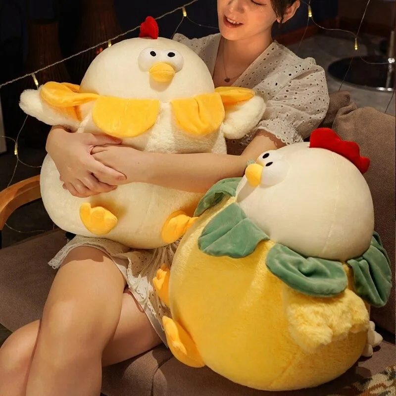 Chubby Kawaii Round Chicken Stuffed Animals Plushies