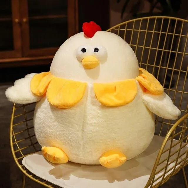 Chubby Kawaii Round Chicken Stuffed Animals Plushies
