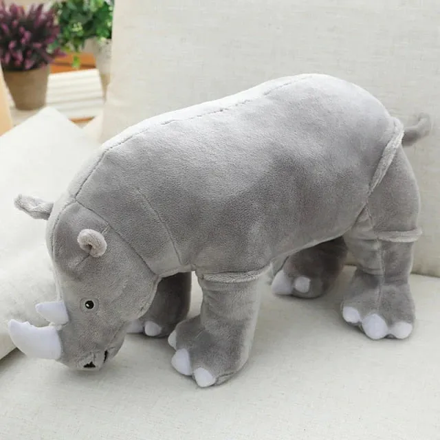Colorful Kawaii Cuddly Rhino Stuffed Animals Plushies