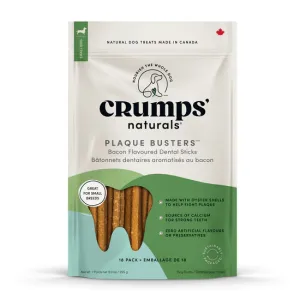 Crumps Naturals Plaque Busters Bacon Dog Treats