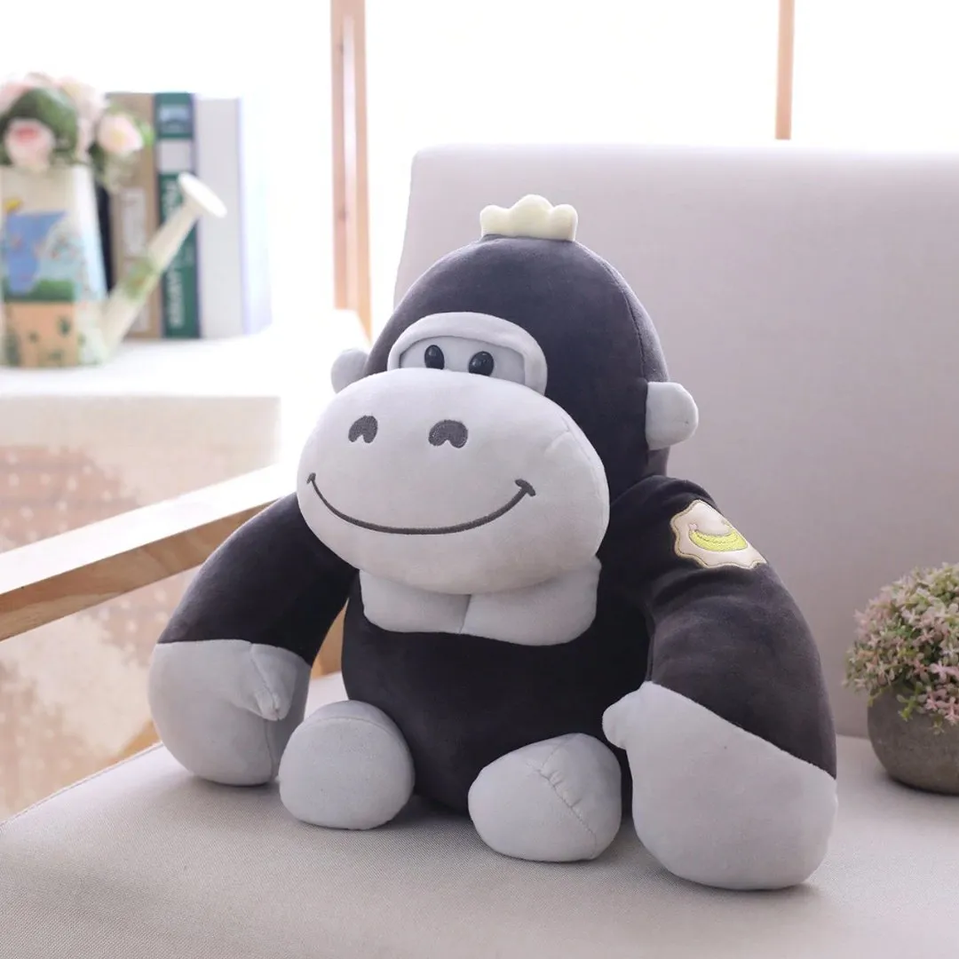 Cuddle Up with Adorable Kawaii Baby Gorilla Squad Plushies - Perfect for Animal Lovers