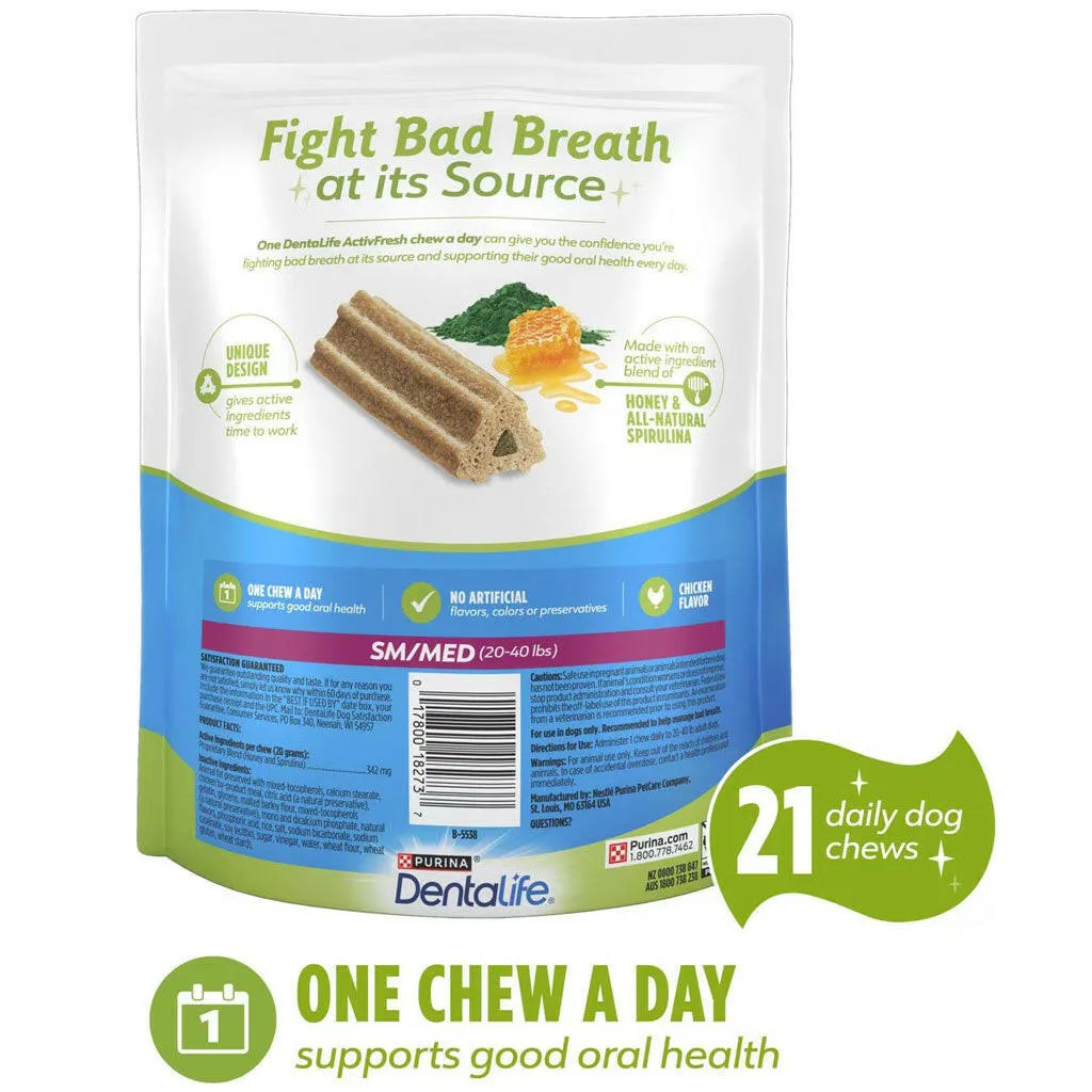 DentaLife ActivFresh Daily Oral Care Small/Medium Dental Dog Treats
