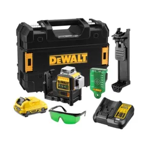 DeWalt DCE089D1G-XE 12V 3 x 360° Cordless Green Beam Line Laser Level