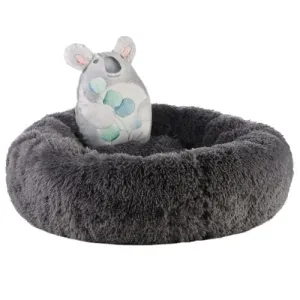 Dream Paws Anxiety Reducing Plush Bed With Plush Toy