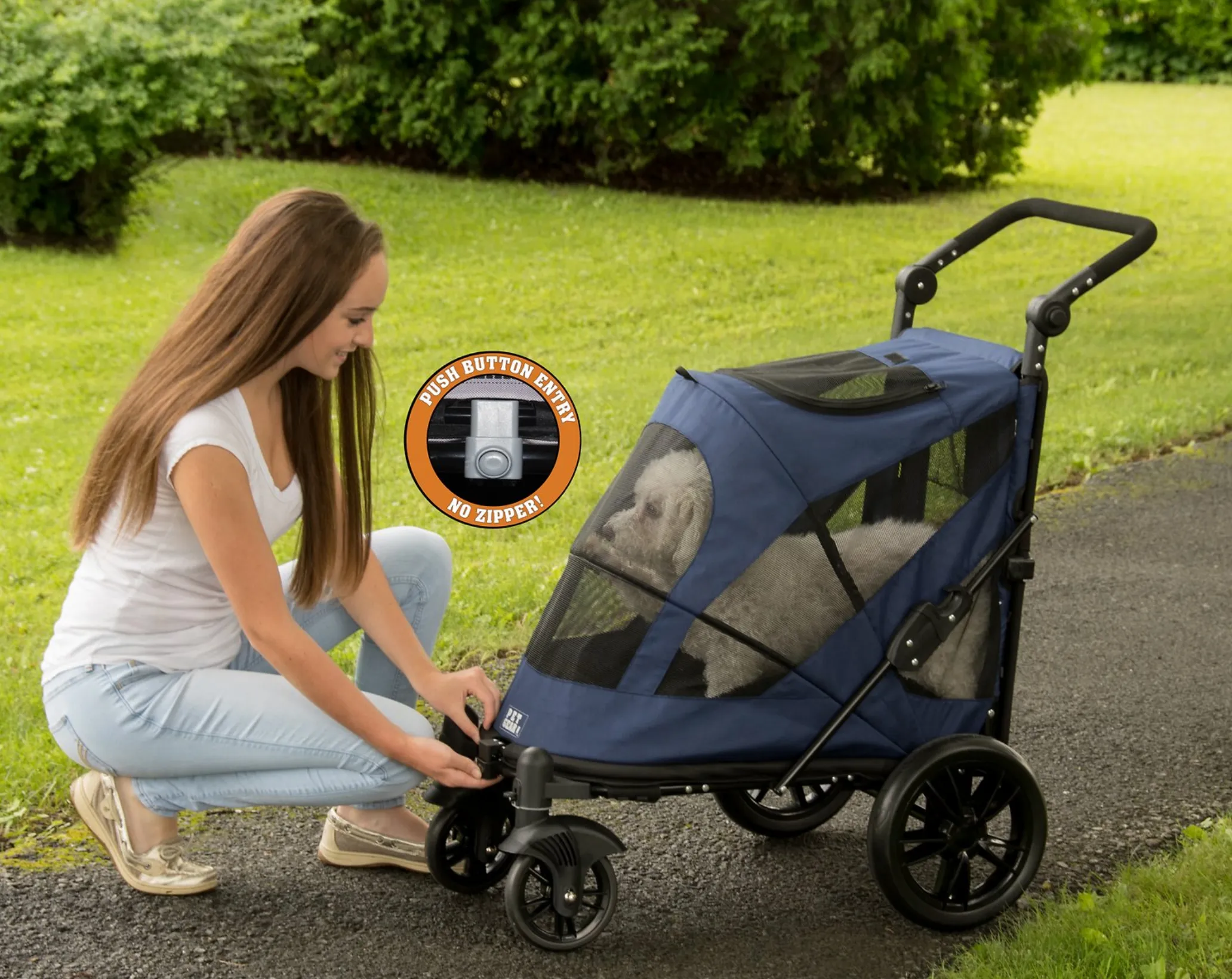 Excursion NO-ZIP Pet Stroller ~ Midnight Blue