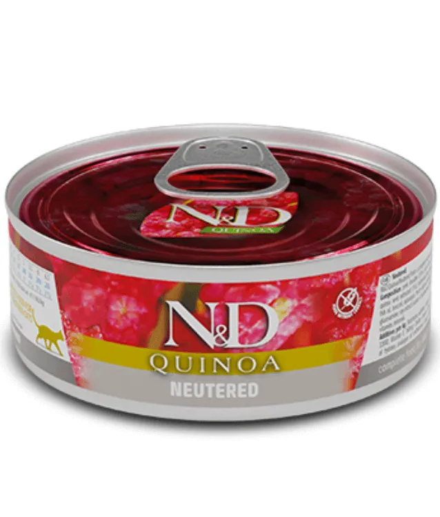 Farmina N&D Pork & Quinoa Neutrated Grain Free Wet Cat Food 80g