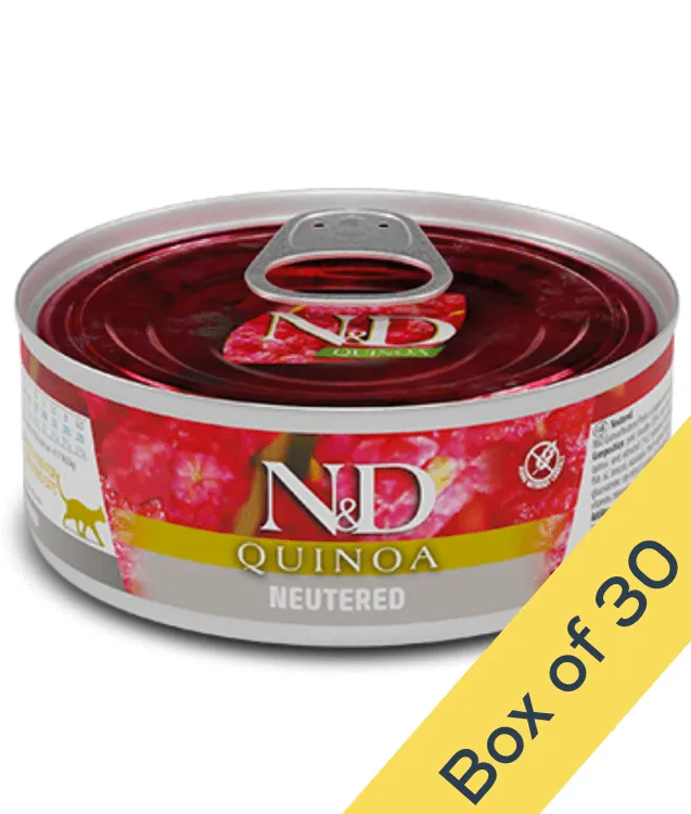 Farmina N&D Pork & Quinoa Neutrated Grain Free Wet Cat Food 80g