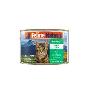 Feline Natural Canned Cat Food - Lamb Feast 170g