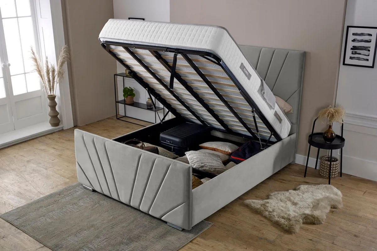 Fiji Sunrise Upholstered Ottoman Bed